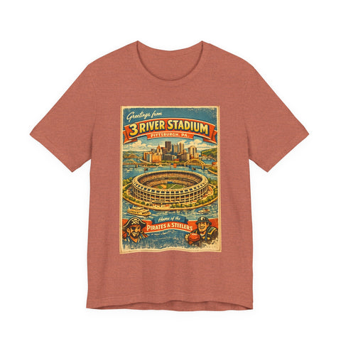 Three River Stadium Flashback - Unisex Jersey Short Sleeve Tee T-Shirt - YinzerShop