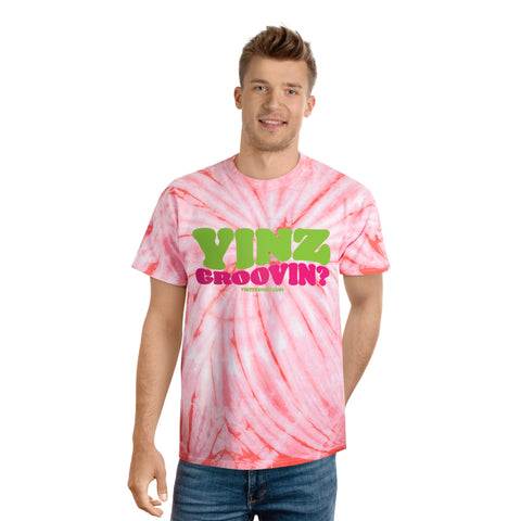 Tie Dye Tee Yinz Groovin? Cyclone Pattern Classic Fit Soft Cotton Shirt T-Shirt - YinzerShop