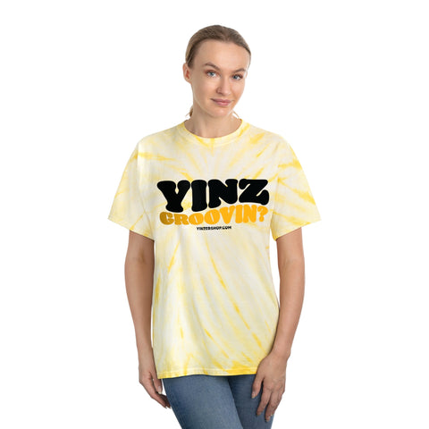 Tie Dye Tee Yinz Groovin? Cyclone Pattern Classic Fit Soft Cotton Shirt T-Shirt - YinzerShop