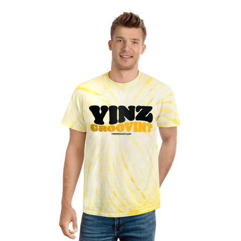 Tie Dye Tee Yinz Groovin? Cyclone Pattern Classic Fit Soft Cotton Shirt T-Shirt - YinzerShop