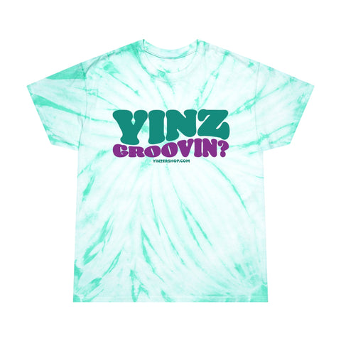 Tie Dye Tee Yinz Groovin? Cyclone Pattern Classic Fit Soft Cotton Shirt T-Shirt - YinzerShop