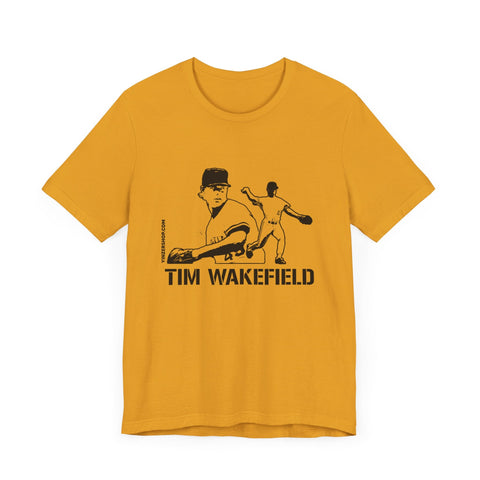 Tim Wakefield Legend T-Shirt - Unisex bella+canvas 3001 Short Sleeve Tee T-Shirt - YinzerShop