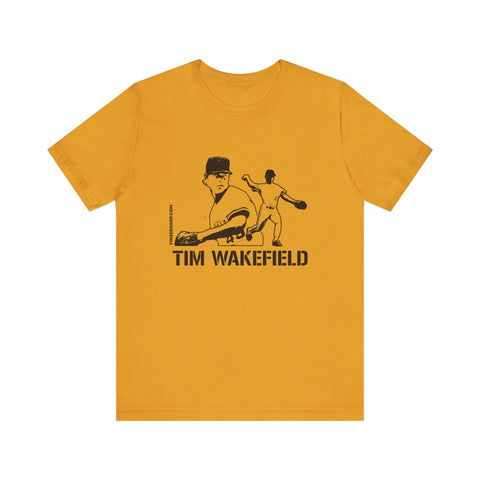 Tim Wakefield Legend T-Shirt - Unisex bella+canvas 3001 Short Sleeve Tee T-Shirt - YinzerShop