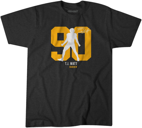 T.J. Watt Action Number Silo Pittsburgh Steelers-Pro Football - YinzerShop