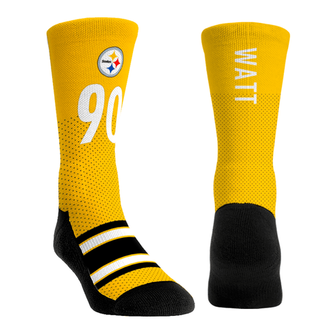 T.J. Watt - Pittsburgh Steelers - Jersey (Yellow) Socks - YinzerShop