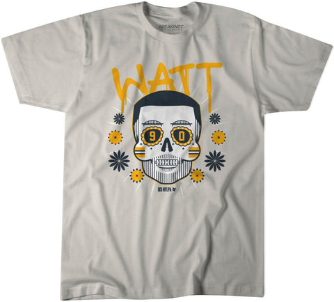 T.J. Watt: Sugar Skull Remix Pittsburgh Steelers-Pro Football - YinzerShop