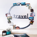 Travel Circle Wall Decor – Metal Wall Art | Rust Resistant Indoor Steel Sign Wall Decor - YinzerShop