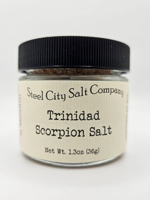 Trinidad Scorpion Salt - Fiery Salt Blend | Artisan Spicy Seasoning Salt by Steel City Salt - YinzerShop