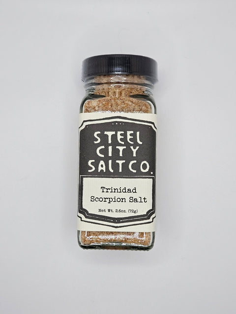 Trinidad Scorpion Salt - Fiery Salt Blend | Artisan Spicy Seasoning Salt by Steel City Salt - YinzerShop