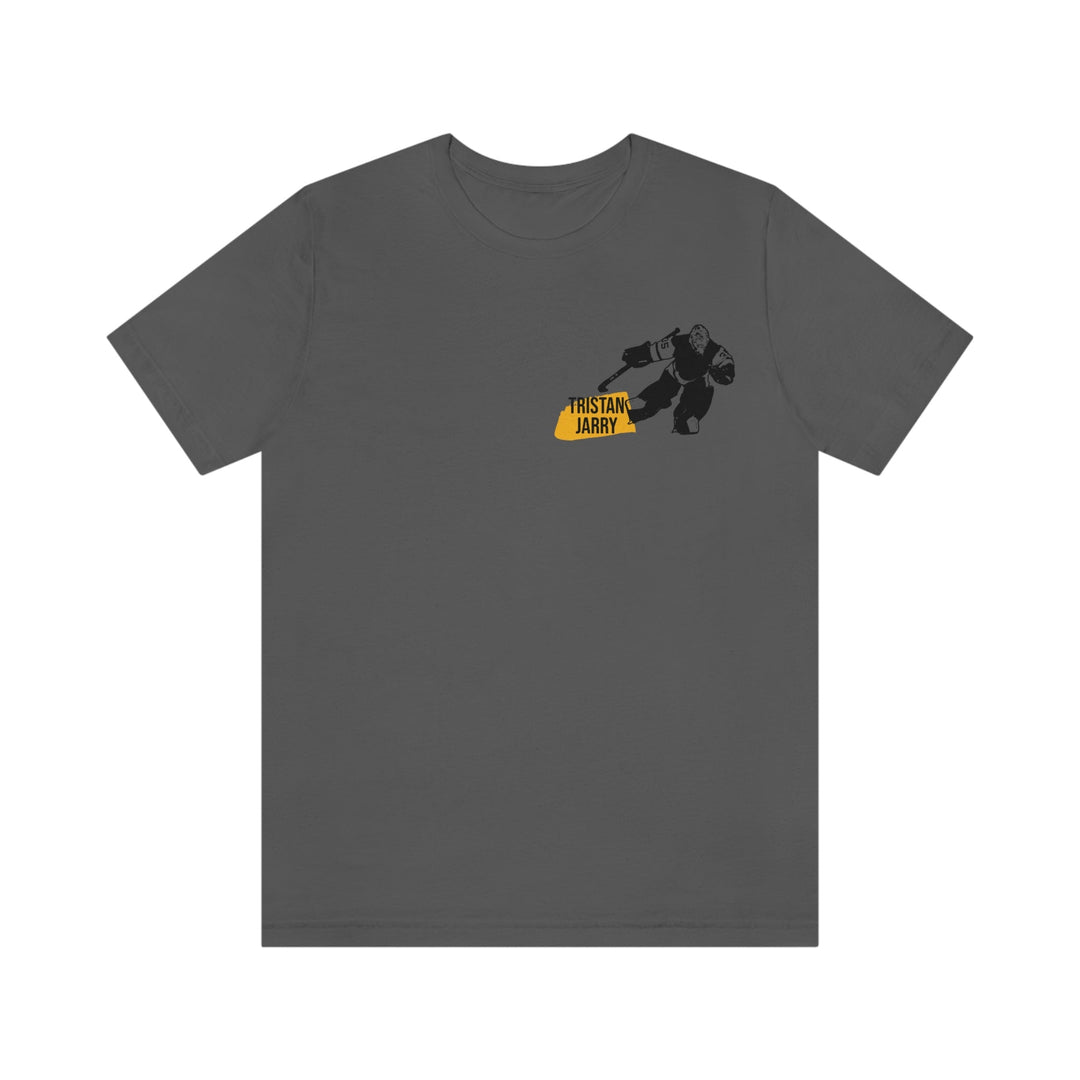 Tristan Jarry Pittsburgh Headliner Series T-Shirt - Back-Printed Graphic Tee T-Shirt Printify Asphalt S 