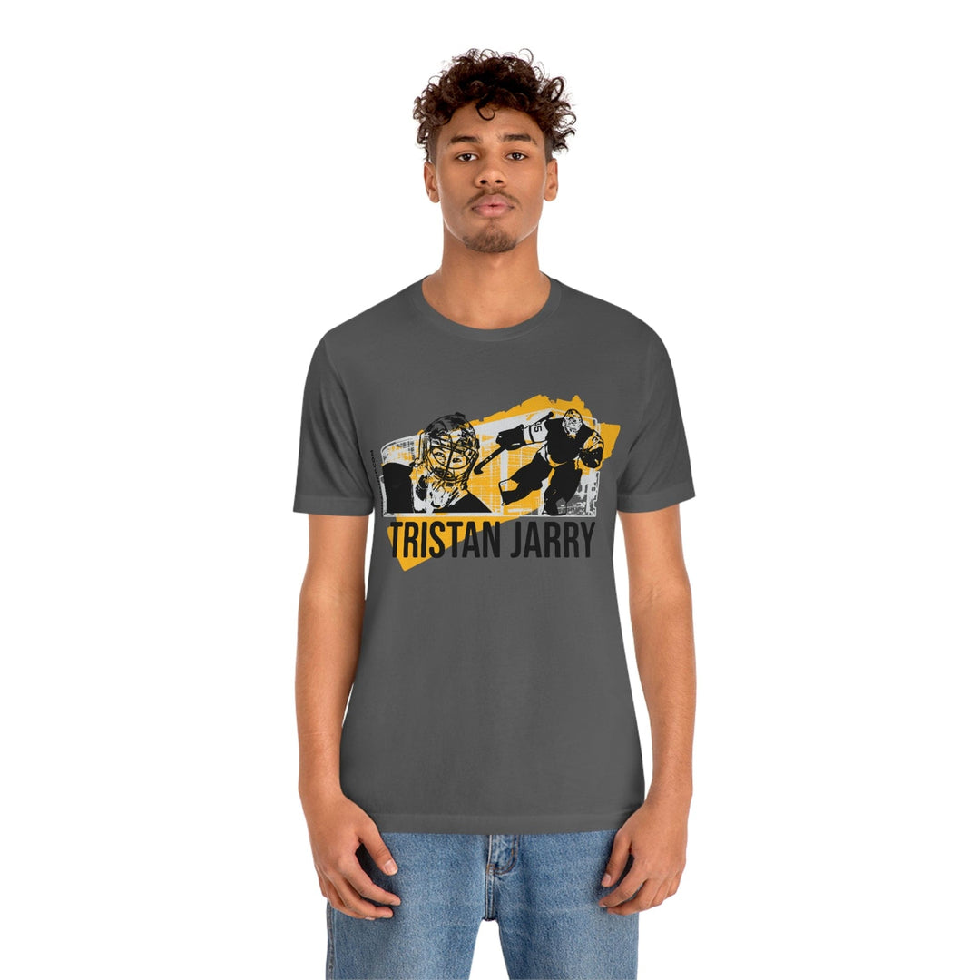 Printify Tristan Jarry Pittsburgh Headliner Series T-Shirt - Back-Printed Graphic Tee