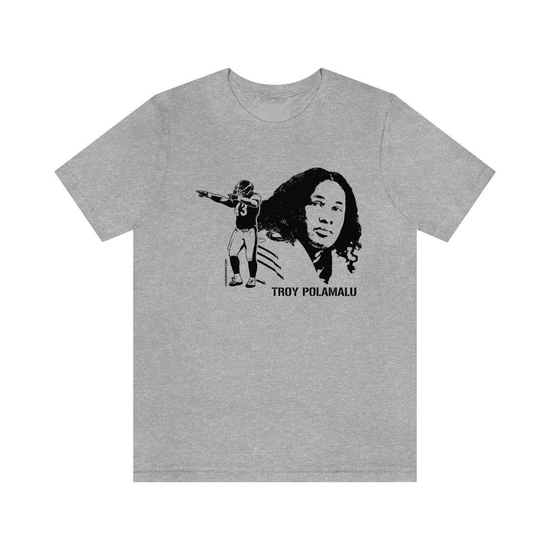 Printify Troy Polamalu Legend T-Shirt Short Sleeve Tee