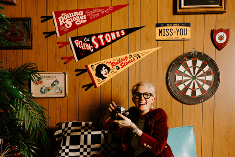 Tumbling Dice Pennant • The Rolling Stones x Oxford Pennant Pennant - YinzerShop