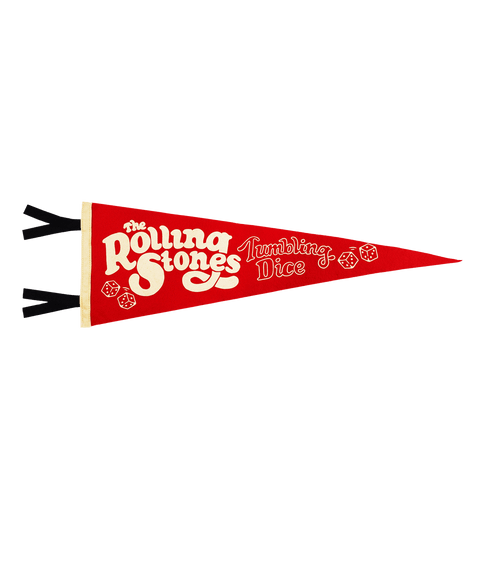 Tumbling Dice Pennant • The Rolling Stones x Oxford Pennant Pennant - YinzerShop