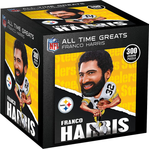 Franco Harris Puzzle - NFL Steelers 300 Piece Challenging Jigsaw for Adults