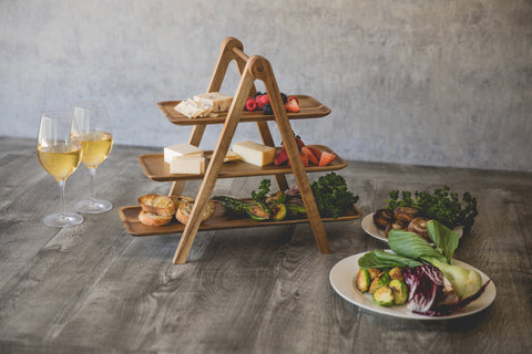 Ohio State Buckeyes - Serving Ladder 3 Tiered Serving Station  Picnic Time Family of Brands   