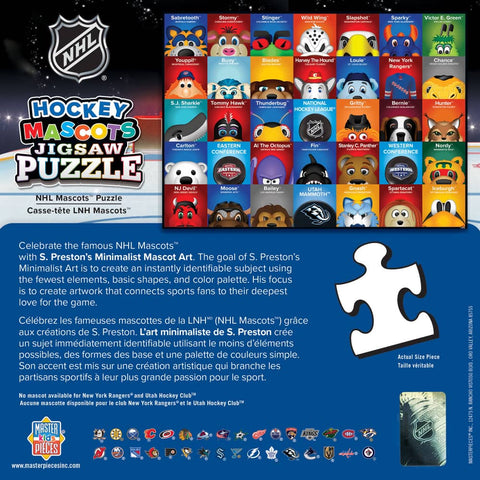 NHL Mascots Puzzle - 100 Piece Jigsaw for Kids Ages 6 | MasterPieces Puzzle Art