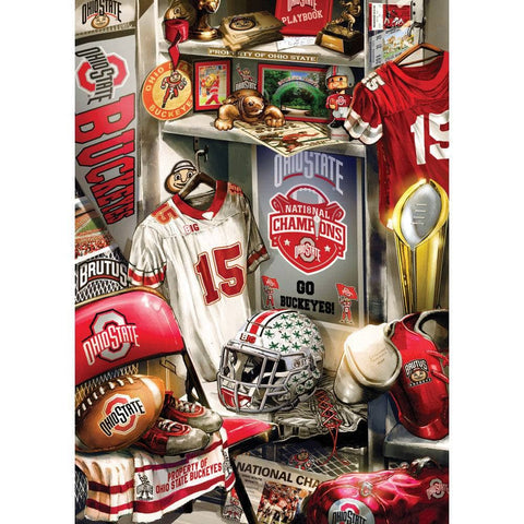 Ohio State Jigsaw Puzzle - Buckeyes Locker Room 500 Piece Puzzle Gift