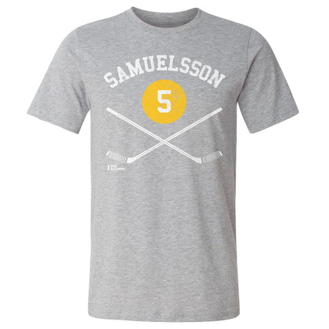 Ulf Samuelsson T-Shirt – Pittsburgh Hockey Shirt | Cotton Crewneck Tee, Regular Fit Men's Cotton T-Shirt - YinzerShop