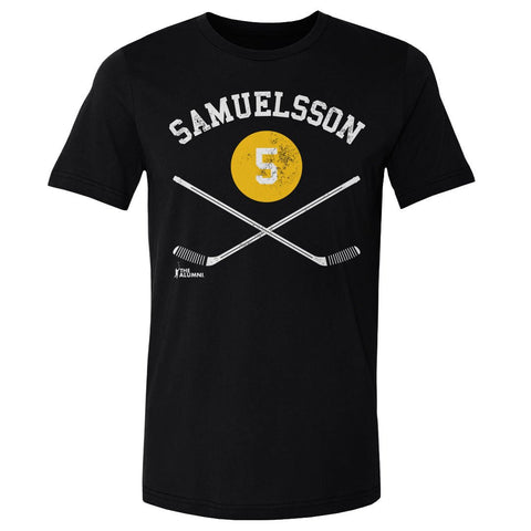 Ulf Samuelsson T-Shirt – Pittsburgh Hockey Shirt | Cotton Crewneck Tee, Regular Fit Men's Cotton T-Shirt - YinzerShop