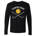 Ulf Samuelsson T-Shirt – Pittsburgh Hockey Shirt | Crewneck Cotton Graphic Tee Men's Long Sleeve T-Shirt - YinzerShop