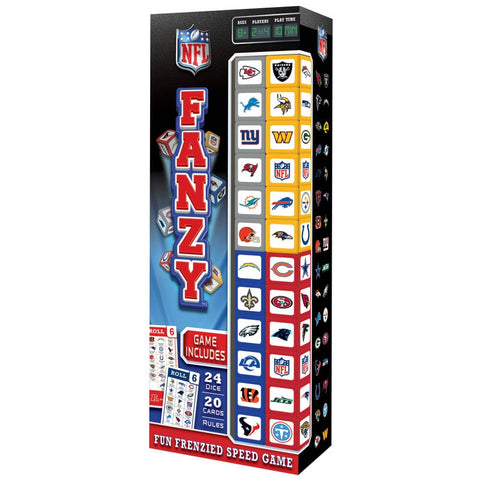 NFL Fanzy Dice Game - Fast Paced Family Dice Game for Two to Four Players