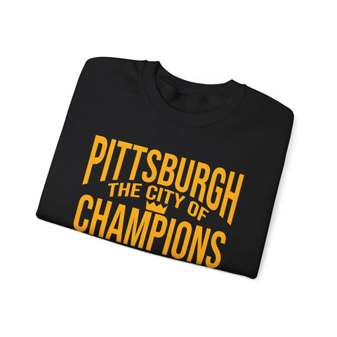 Unisex Heavy Blend Sweatshirt - City of Champions Apparel, Pittsburgh Crewneck Sweatshirt - YinzerShop
