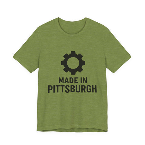 Unisex Jersey Tee Made In Pittsburgh – Bella Canvas Short Sleeve Classic Shirt T-Shirt - YinzerShop