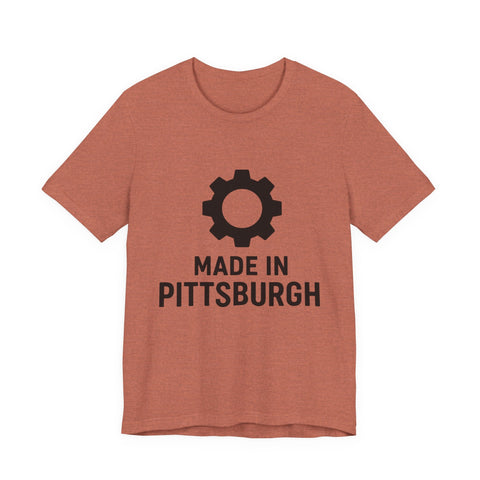 Unisex Jersey Tee Made In Pittsburgh – Bella Canvas Short Sleeve Classic Shirt T-Shirt - YinzerShop