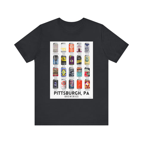 Unisex Jersey Tee - Pittsburgh Breweries Classic Fit Bella Canvas T-Shirt T-Shirt - YinzerShop