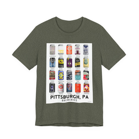 Unisex Jersey Tee - Pittsburgh Breweries Classic Fit Bella Canvas T-Shirt T-Shirt - YinzerShop