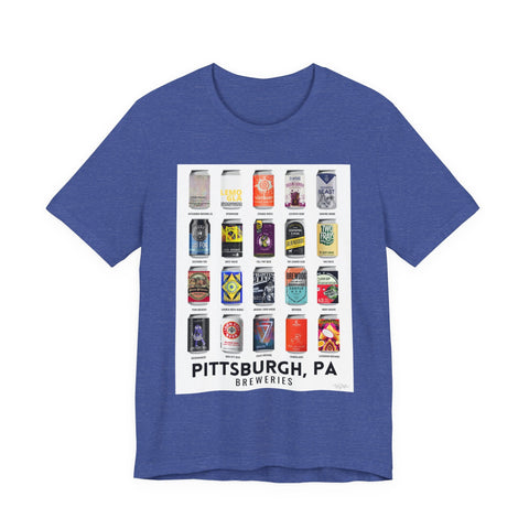 Unisex Jersey Tee - Pittsburgh Breweries Classic Fit Bella Canvas T-Shirt T-Shirt - YinzerShop
