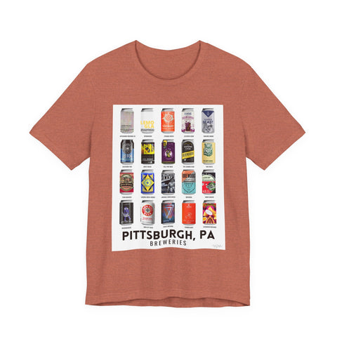 Unisex Jersey Tee - Pittsburgh Breweries Classic Fit Bella Canvas T-Shirt T-Shirt - YinzerShop