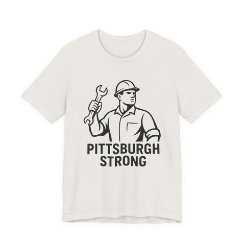 Unisex Jersey Tee Pittsburgh Strong Shirt – Bella Canvas 3001 Soft Cotton Tee T-Shirt - YinzerShop
