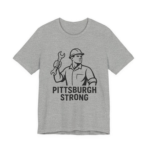 Unisex Jersey Tee Pittsburgh Strong Shirt – Bella Canvas 3001 Soft Cotton Tee T-Shirt - YinzerShop