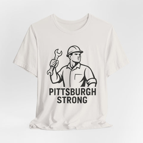 Unisex Jersey Tee Pittsburgh Strong Shirt – Bella Canvas 3001 Soft Cotton Tee T-Shirt - YinzerShop