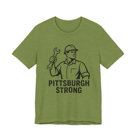 Unisex Jersey Tee Pittsburgh Strong Shirt – Bella Canvas 3001 Soft Cotton Tee T-Shirt - YinzerShop