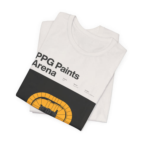 Unisex Jersey Tee - PPG Paints Arena Short Sleeve Shirt | Soft Cotton & Retail Fit T-Shirt - YinzerShop