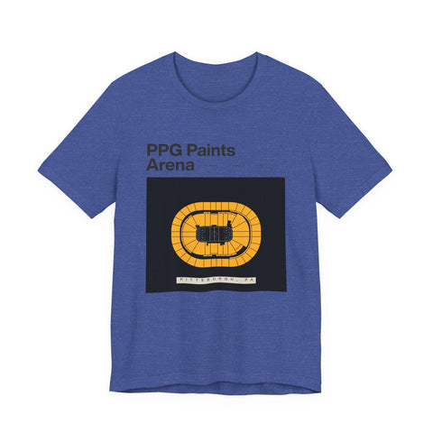 Unisex Jersey Tee - PPG Paints Arena Short Sleeve Shirt | Soft Cotton & Retail Fit T-Shirt - YinzerShop