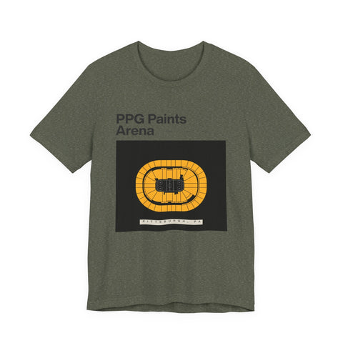 Unisex Jersey Tee - PPG Paints Arena Short Sleeve Shirt | Soft Cotton & Retail Fit T-Shirt - YinzerShop