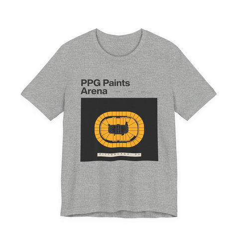 Unisex Jersey Tee - PPG Paints Arena Short Sleeve Shirt | Soft Cotton & Retail Fit T-Shirt - YinzerShop