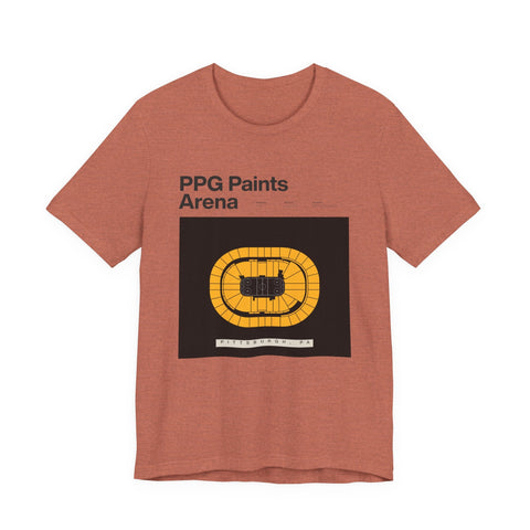 Unisex Jersey Tee - PPG Paints Arena Short Sleeve Shirt | Soft Cotton & Retail Fit T-Shirt - YinzerShop