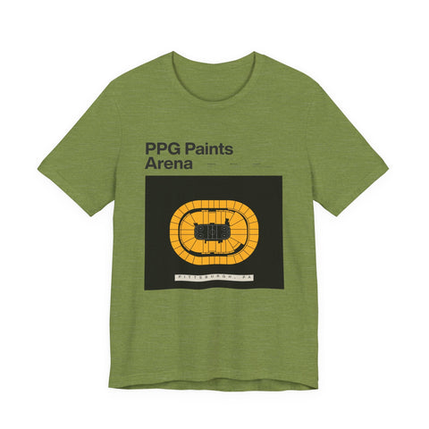 Unisex Jersey Tee - PPG Paints Arena Short Sleeve Shirt | Soft Cotton & Retail Fit T-Shirt - YinzerShop