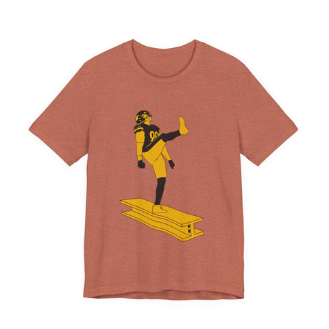 Unisex Jersey Tee - The Kick | Soft Cotton Tee, Classic Fit T Shirt, Breathable Casual Wear T-Shirt - YinzerShop