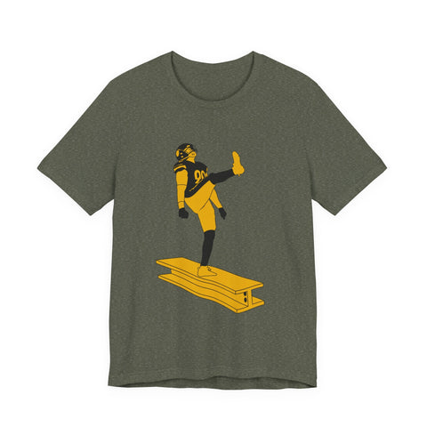 Unisex Jersey Tee - The Kick | Soft Cotton Tee, Classic Fit T Shirt, Breathable Casual Wear T-Shirt - YinzerShop
