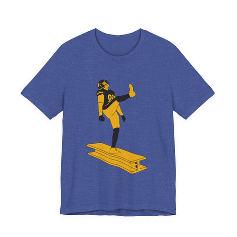 Unisex Jersey Tee - The Kick | Soft Cotton Tee, Classic Fit T Shirt, Breathable Casual Wear T-Shirt - YinzerShop