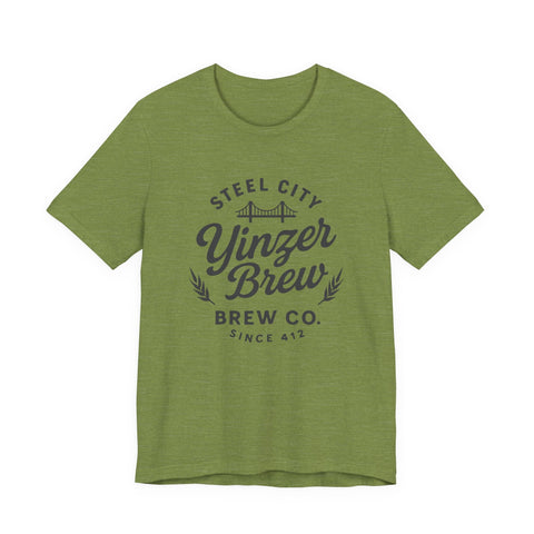 Unisex Jersey Tee - Yinzer Brew Bella Canvas Shirt | Soft Breathable Cotton Casual Tee T-Shirt - YinzerShop