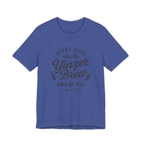 Unisex Jersey Tee - Yinzer Brew Bella Canvas Shirt | Soft Breathable Cotton Casual Tee T-Shirt - YinzerShop