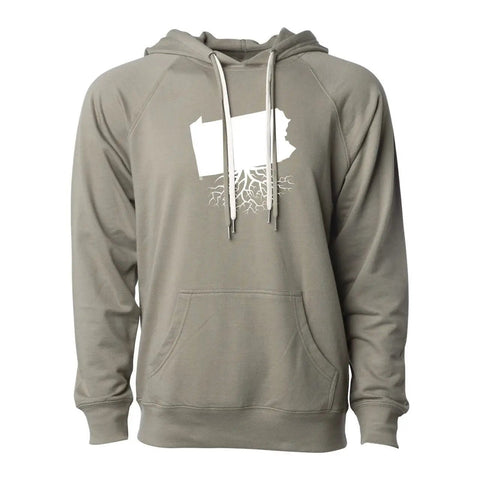 Unisex Loopback Terry Pullover - Lightweight Hoodie with Double Shoelace Drawcords by WYR Light Weight Hoodie - YinzerShop
