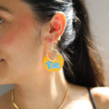 University Gold Pittsburgh Ninas – Lightweight Leather Earrings With 14k Gold-Filled Hooks Leather Earrings - YinzerShop